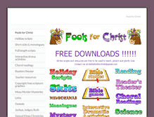 Tablet Screenshot of foolsforchrist.net